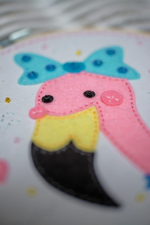 Knutselkit met vilt - Flamingo - Afbeelding 4