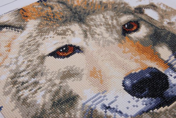 Diamond Painting Kit - Wolf - Afbeelding 2