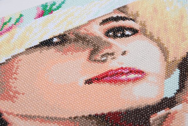 Diamond Painting Kit - Dame met hoed - Afbeelding 2