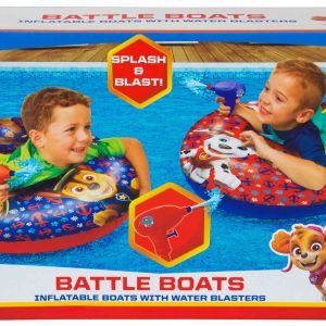 Paw Patrol – Battle boats (opblaasbaar) met waterpistool (2stuks)