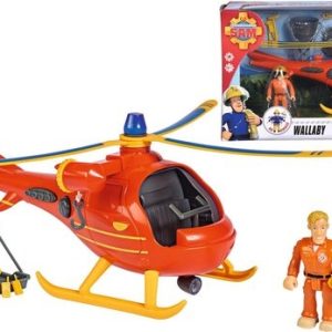 Brandweerman Sam – Helikopter Wallaby met figuur