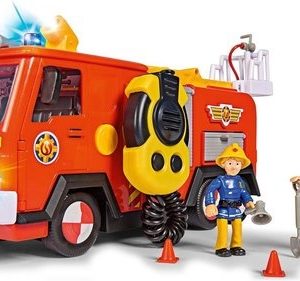 Brandweerman Sam – Mega Deluxe Jupiter met licht/geluid + 2 figuren
