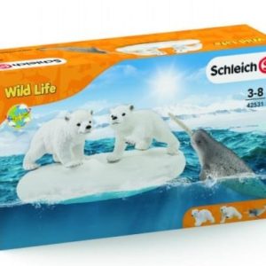 Schleich Wild Life – Ijsberen glijfeestje