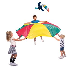 SES Creative Parachute vliegende toekan