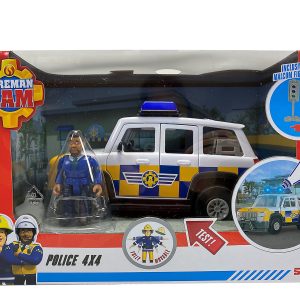 Brandweerman Sam Politieauto met figuur
