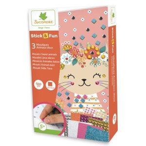 Stick & Fun – Lieve dieren (3 mozaïeken) 500stuks