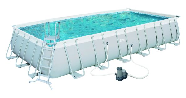 Bestway Power Steel Rectangular Frame Pool Set (732x366x132cm)