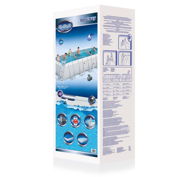 Bestway Power Steel Rectangular Frame Pool Set (732x366x132cm) - Afbeelding 5