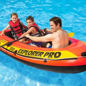 Roeiboot set EXPLORER PRO 300 (244x117x36cm) – oranje