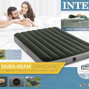 Intex Dura-beam Standard luchtbed (137 x 191 x 25cm) – groen