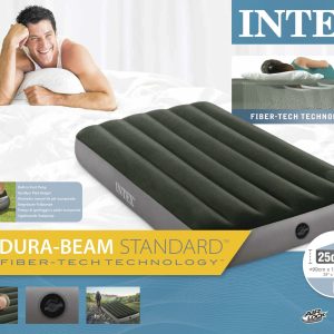 Intex Dura-beam Standard luchtbed (99 x 191 x 25cm) – groen