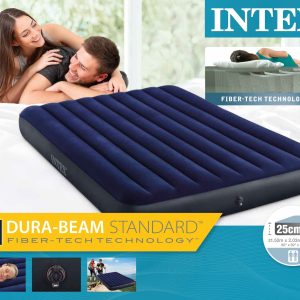 Intex Dura-beam Standard luchtbed (152 x 203 x 25cm) – nachtblauw