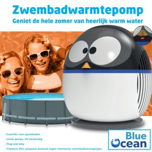 Blue Ocean Warmtepomp 4kW (tot 15m³) – Pinguïn