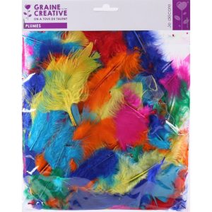 Gekleurde pluimen 180mm/25gr – Multicolor