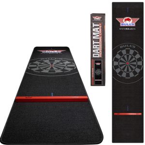 Carpet Dartmat met Oche 65x300cm – Black/Black