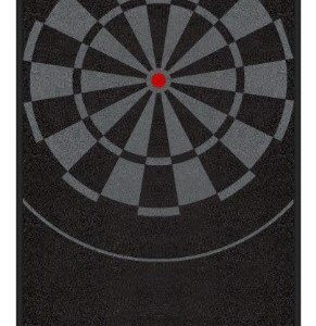 Carpet Dartmat met Oche 65x300cm – Black/Black