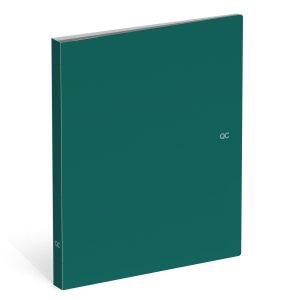 Ringband QC Colour (mini) PP/A4 met 2 ringen – emerald green