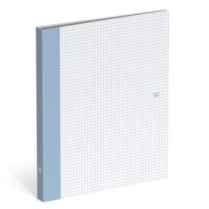 Ringband QC Colour (mini) PP/A4 met 2 ringen – skyway blue pattern