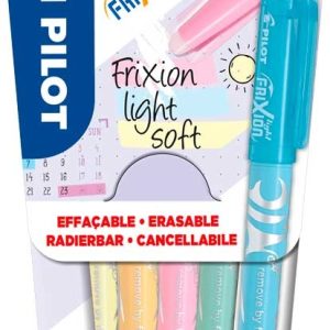 Pilot FriXion Fluostift “LIGHT SOFT” – 6stuks assorti