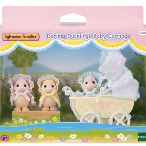 Sylvanian Families – Schattige eendjes drieling met kinderwagen