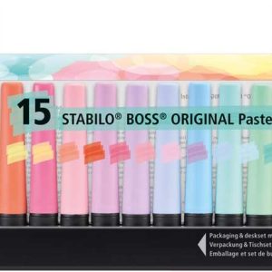 Stabilo BOSS Original – Deskset 15stuks (pastel)