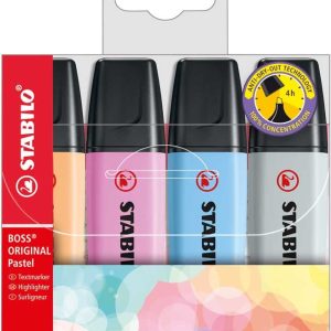 Stabilo BOSS Original – Etui 4stuks pastel