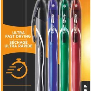 BIC Gelroller “Gelocity Quick Dry” 0,7mm assorti – 4stuks
