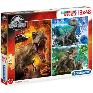 Puzzel (3×48 stuks) – Jurassic World