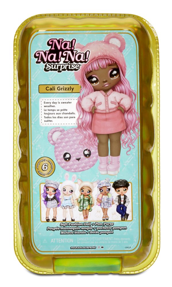 Na! Na! Na! Surprise 2-in-1 Pom Doll Glam (Series 1) - Cali Grizzly - Afbeelding 2
