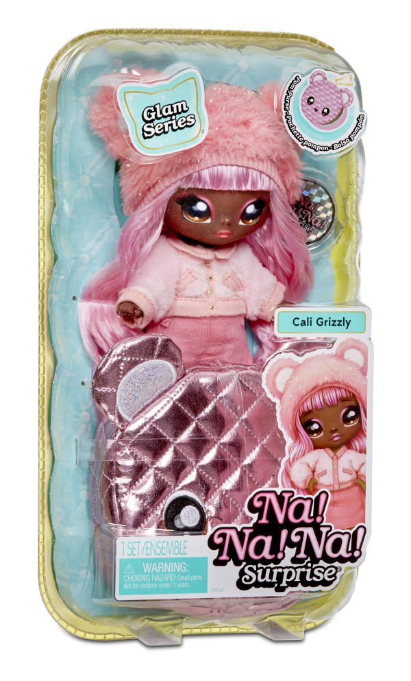 Na! Na! Na! Surprise 2-in-1 Pom Doll Glam (Series 1) - Cali Grizzly - Afbeelding 3