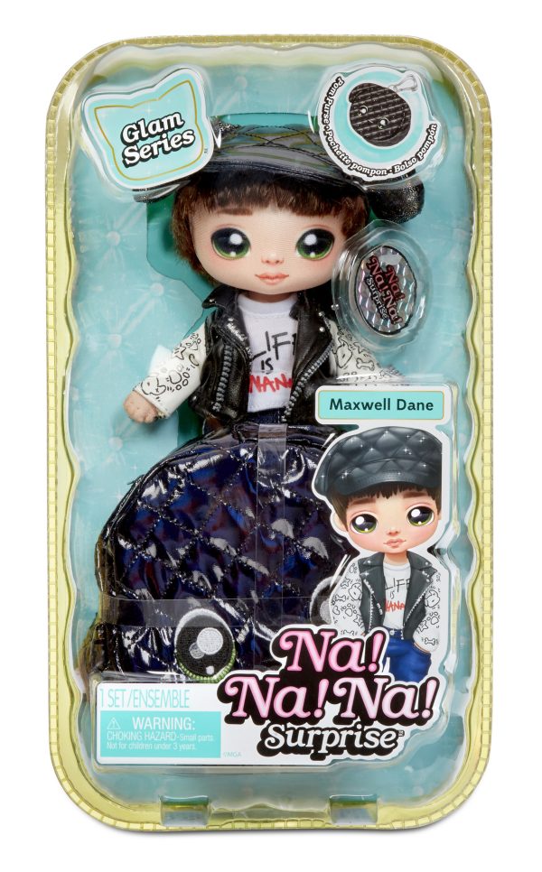 Na! Na! Na! Surprise 2-in-1 Pom Doll Glam (Series 1) - Maxwell Dane