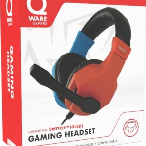 Qware Gaming Switch Stereo Headset – blauw/rood