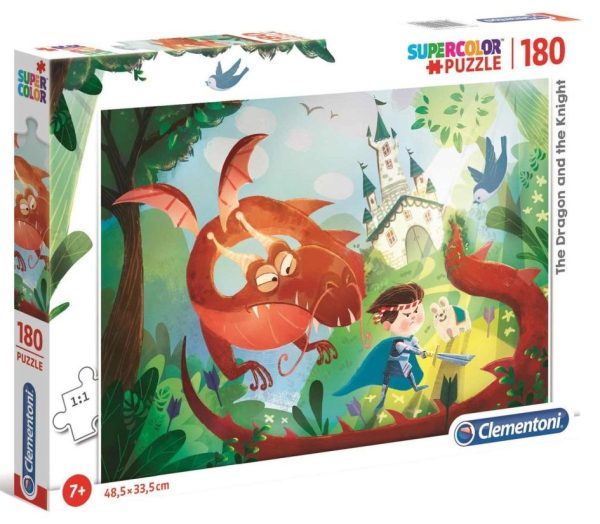Puzzel Dragon and the Knight - 180 stuks