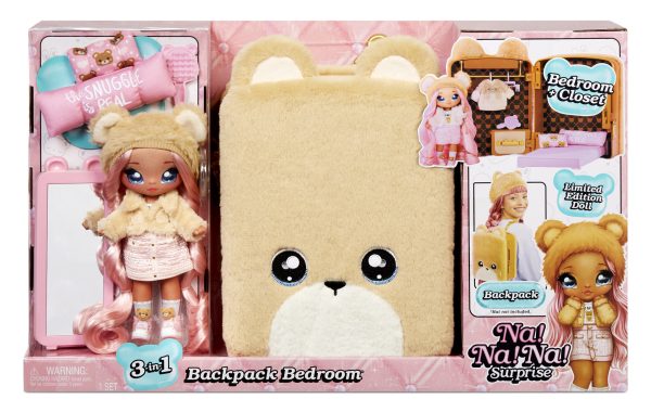 Na! Na! Na! Surprise 3-in-1 Backpack Bedroom Playset - Sarah Snuggles