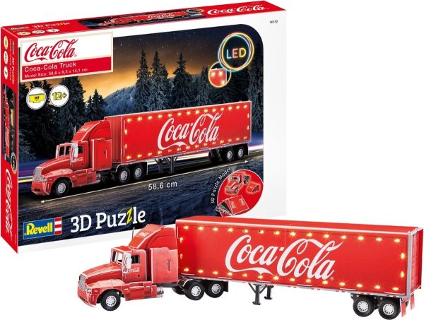 3D Puzzel (168stuks) - Coca Cola Truck LED Edition