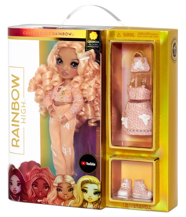 Rainbow High Core Fashion Doll - Georgia Bloom (perzik) - Afbeelding 6