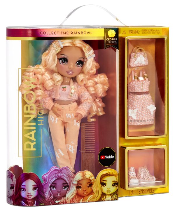 Rainbow High Core Fashion Doll - Georgia Bloom (perzik) - Afbeelding 7