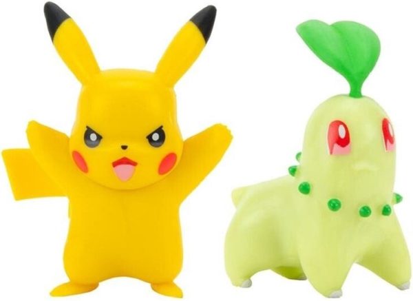 Pokémon Battle Figure Pack - Chikorita & Pikachu