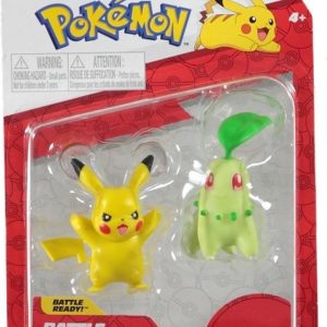 Pokémon Battle Figure Pack – Chikorita & Pikachu