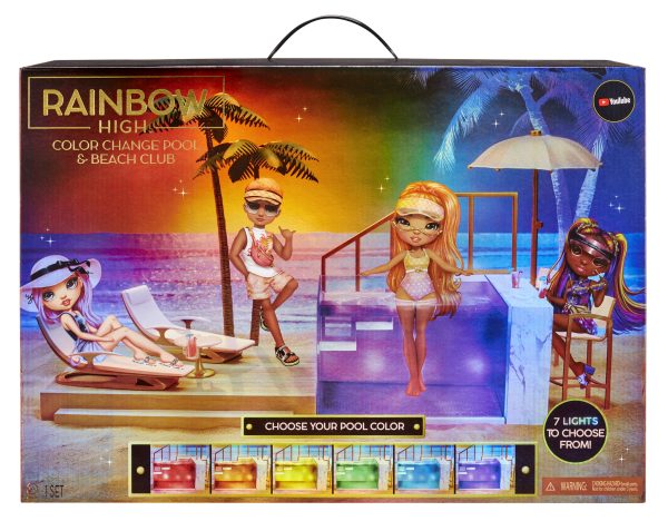Rainbow High - Color Change Pool & Beach Club Playset (Poppenstrandset)