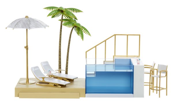 Rainbow High - Color Change Pool & Beach Club Playset (Poppenstrandset) - Afbeelding 4