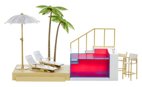 Rainbow High - Color Change Pool & Beach Club Playset (Poppenstrandset) - Afbeelding 5