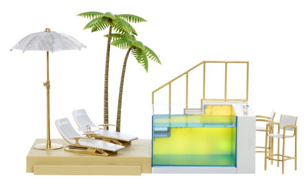 Rainbow High - Color Change Pool & Beach Club Playset (Poppenstrandset) - Afbeelding 7