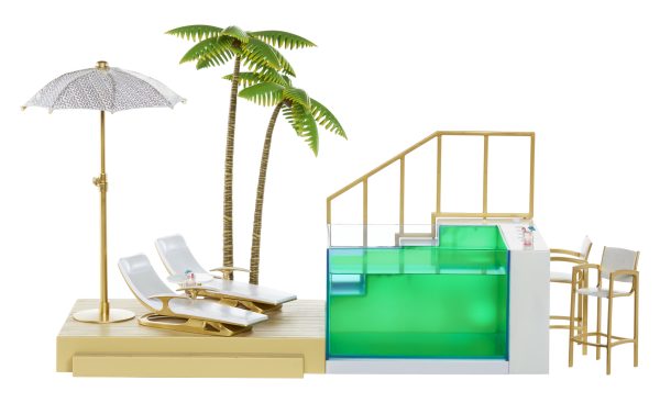 Rainbow High - Color Change Pool & Beach Club Playset (Poppenstrandset) - Afbeelding 8