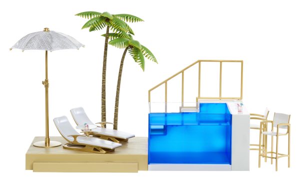 Rainbow High - Color Change Pool & Beach Club Playset (Poppenstrandset) - Afbeelding 9