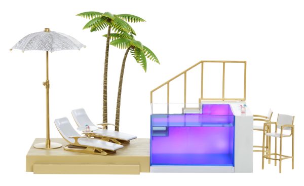 Rainbow High - Color Change Pool & Beach Club Playset (Poppenstrandset) - Afbeelding 10