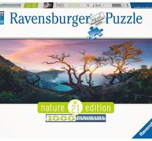Puzzel (1000stuks) Panorama – Zwavelzuurmeer bij Mount Ijen Java