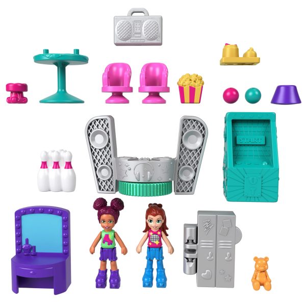 Polly Pocket - Compact Double-play speelset : Skaten - Afbeelding 6