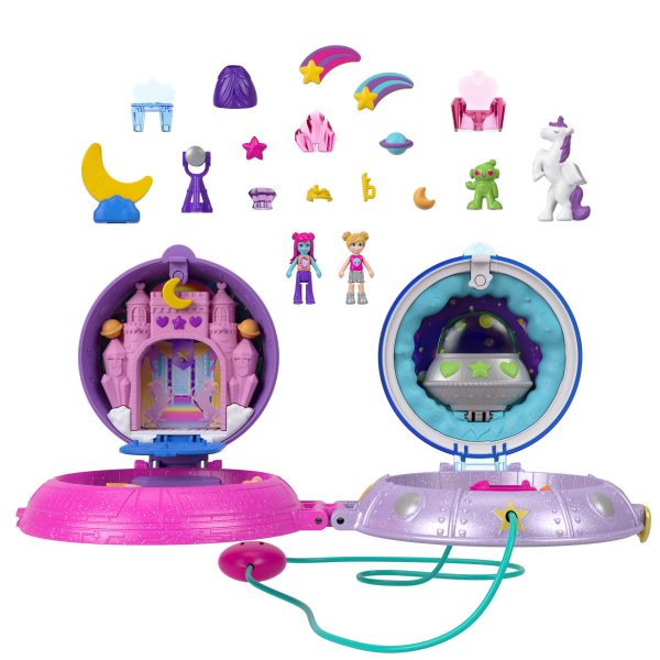 Polly Pocket - Compact Double-play speelset : Space - Afbeelding 3
