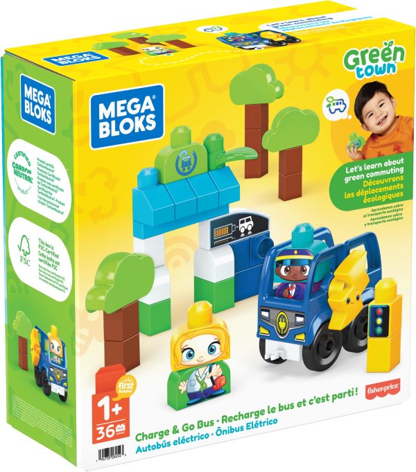 Mega Bloks Green Town - Opladen en rijden maar Bus
